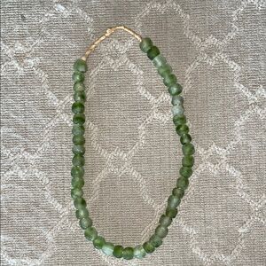 Elegant Green Sea Glass Necklace